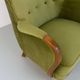 Danish art deco green velvet lounge chairs, 1940s. set of 2
