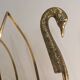 Brass swan magazine rack