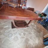 Art deco table with 2 extensions