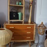 Vintage Emmanuelle rattan shelf