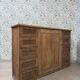 Renovated oak notary's office furniture.