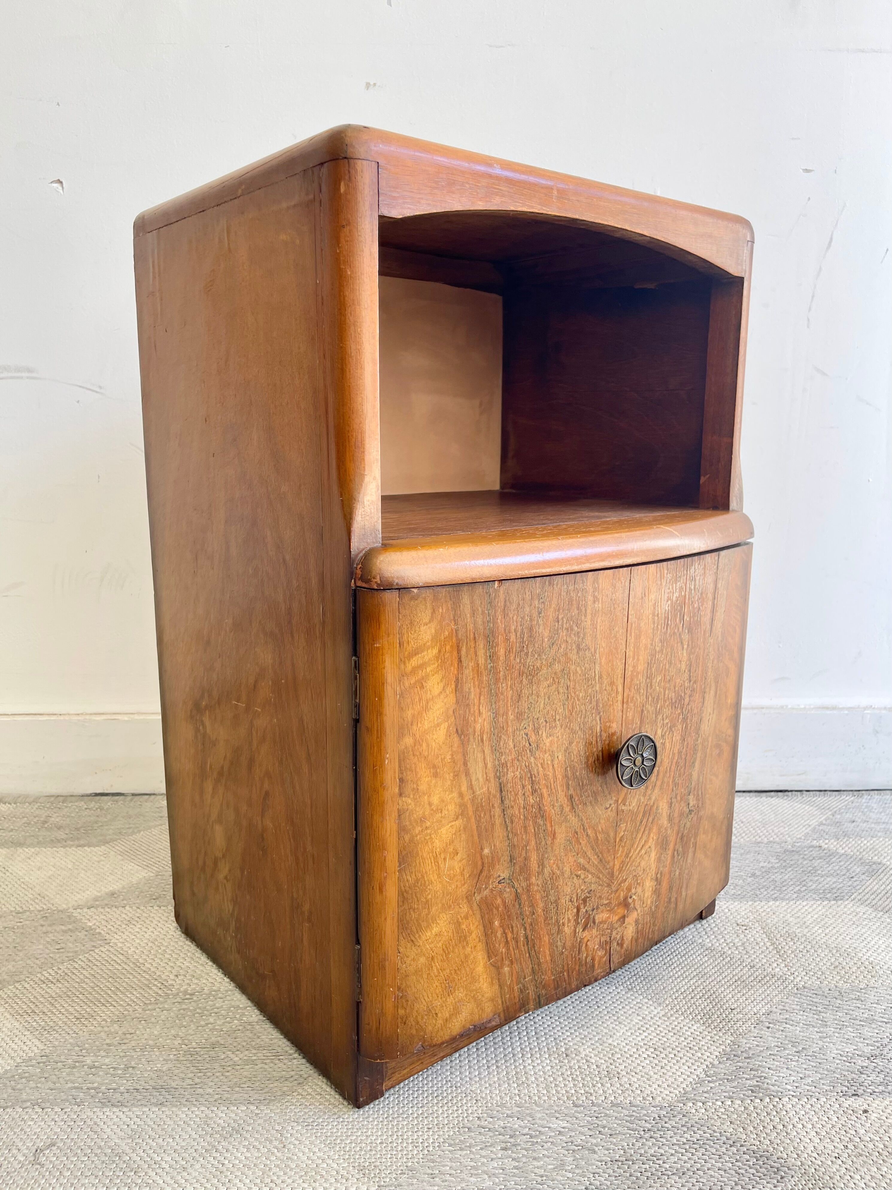 Art Deco Bedside Table Cabinet