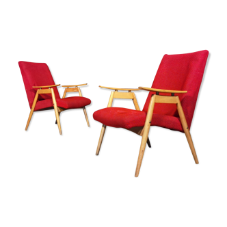 Jaroslav Smidek Pair of Czech Chairs for Jitona