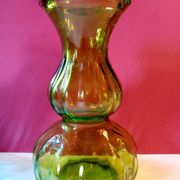 Pair of antique art deco glass vases