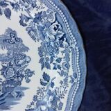 Dish 31 cm blue earthenware with Churchill swans England Staffordshire