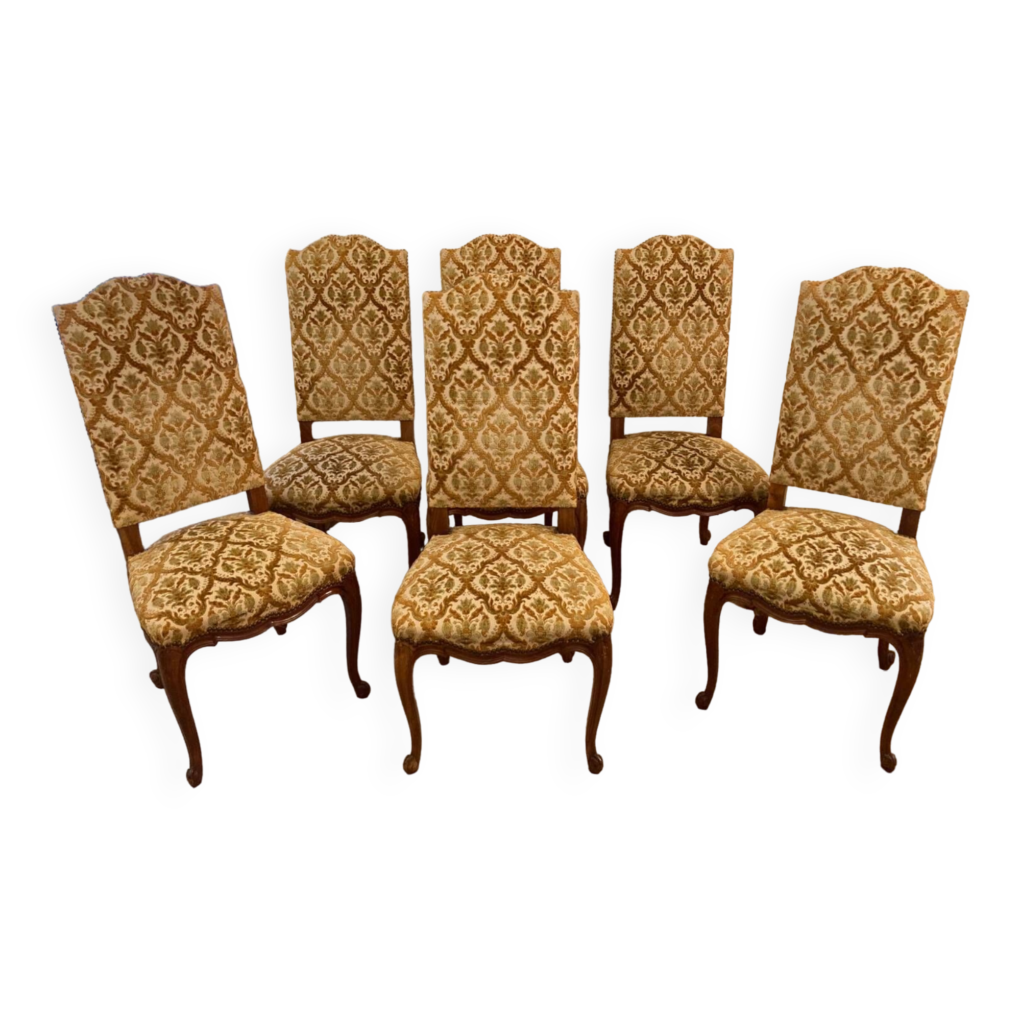 Louis XV style upholstered chairs