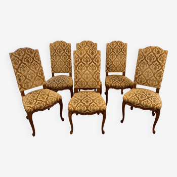 Louis XV type upholstered chairs