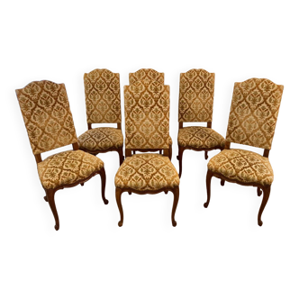 Louis XV type upholstered chairs