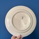Set of 8 flat plates in Longchamp ironstone model Denise.