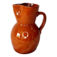 Glazed terracotta pitcher — vintage Southern crafts