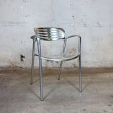 Work chair, designer chair Amat 3 Jorge Pensi Aluminum – Silver