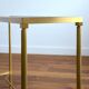 Gilded console and glass 1970s