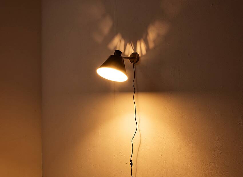 H. Fillekes Rare Wall Lamp Model WL3 for Artiforte 1950s