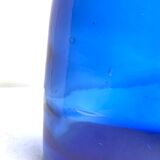 Blue blown glass vase