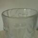 Frosted glass vase with a relief decoration of cherries.