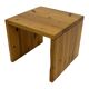 Table d'appoint vintage en bois de pin, petite table des années 1970