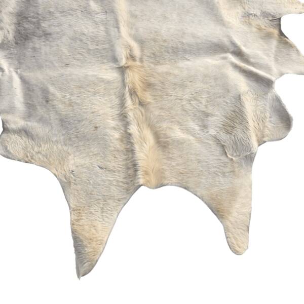 Large Vintage Blonde Cowhide Rug, 1950s