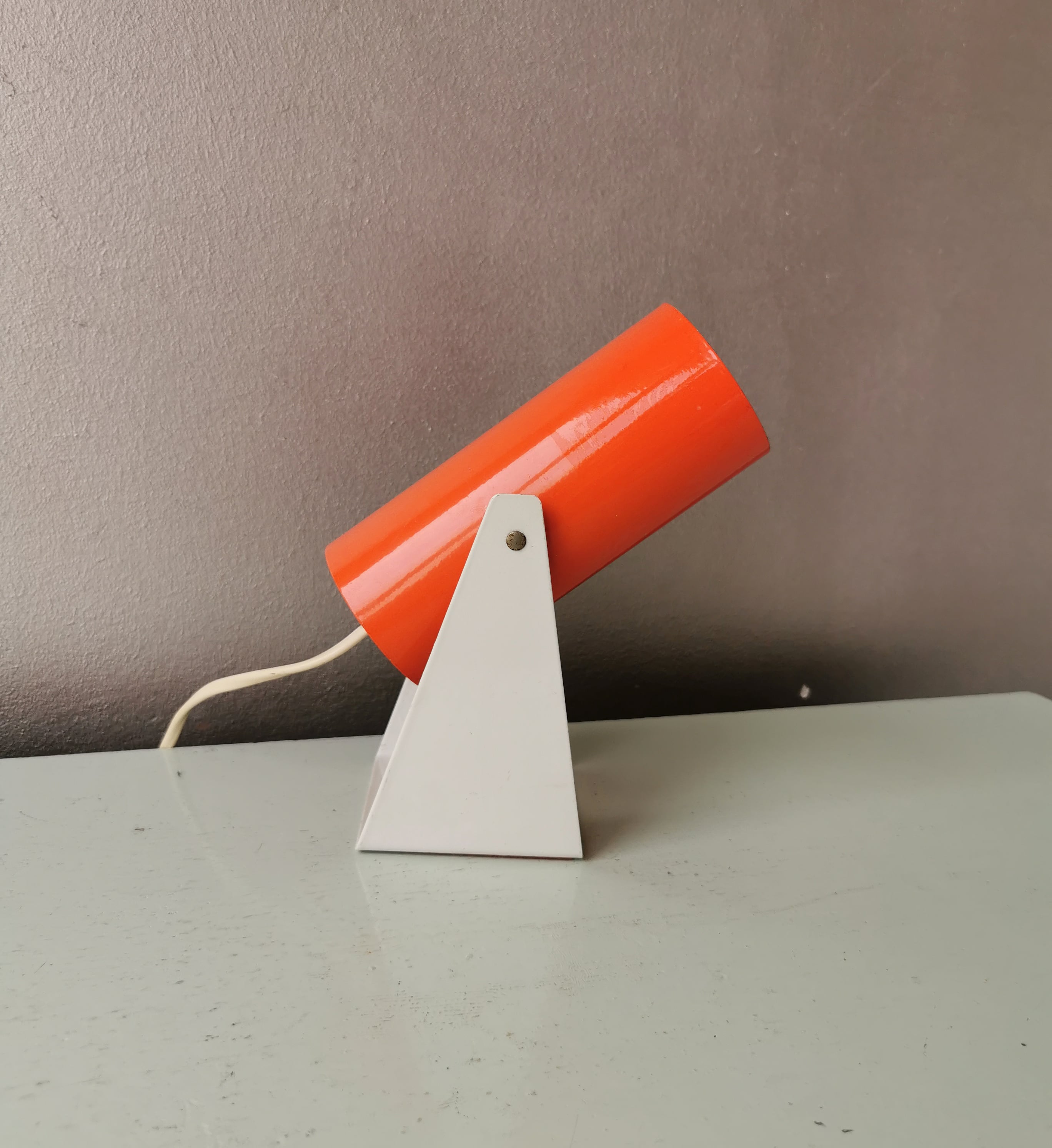 Vintage metal desk lamp wall lamp from the seventies