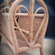 Rattan heart magazine rack