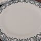 Set of 4 flat plates terre de fer ec Salins Louis XVI garlands
