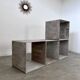 Set of 4 modular concrete shelves design G. Ifertvintage 60s