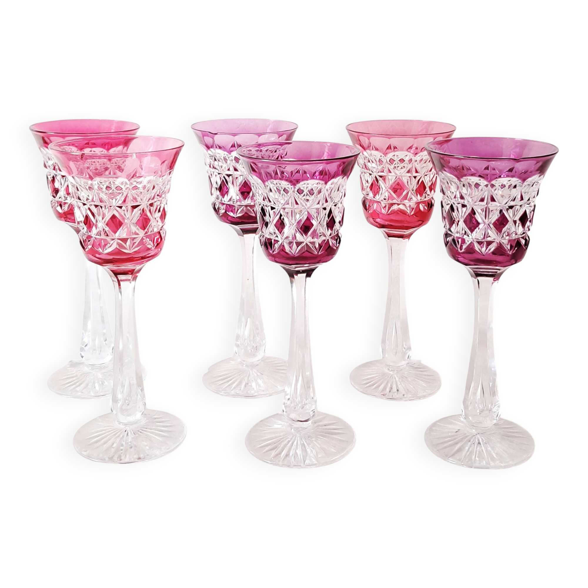 Cut glass shot glasses