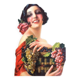 Poster / Old advertising on cardboard