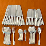 Christofle pearl flatware, 60 pieces, excellent condition