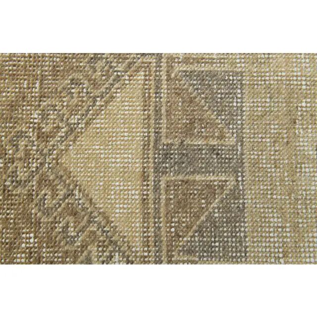 1970s Vintage Turkish Hand-Knotted Wool Cotton Orange Runner Rug 75x322