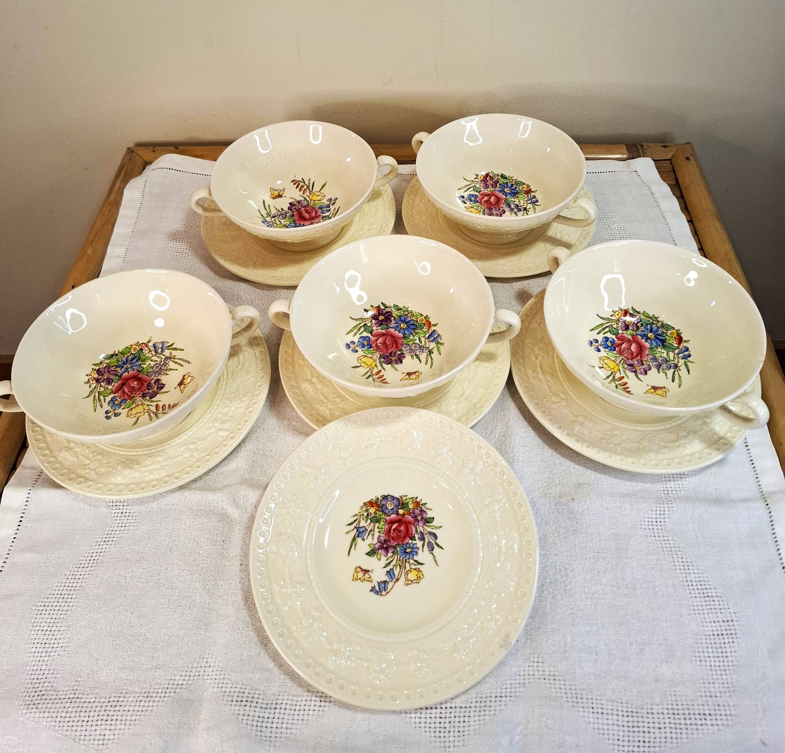 Wedgwood Wellesley soup bowls