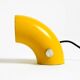 Very rare original Space Age 60s yellow table lamp made of iron by Temde