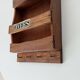 Wall mail holder key holder vintage 60s