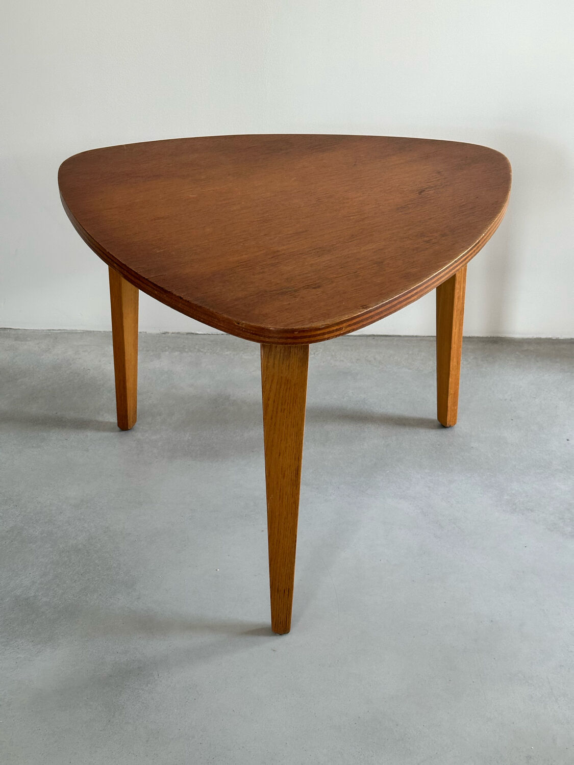 Vintage bow-wood coffee table, design Steiner 1960