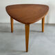 Vintage bow-wood coffee table, design Steiner 1960