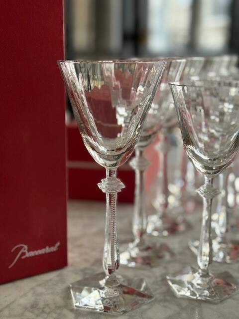 Verres cristal baccarat arcade - eau et vin