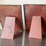 Pair identical vintage metal frames