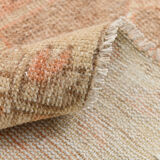 Orange and brown runner rug 78x393cm