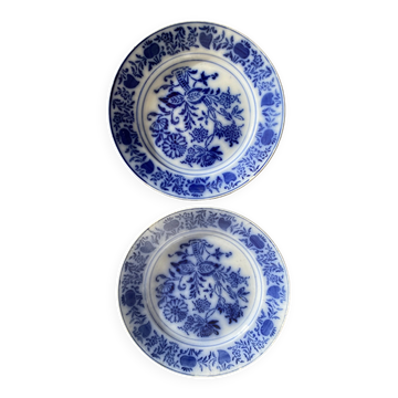 Luneville plates in opaque earthenware