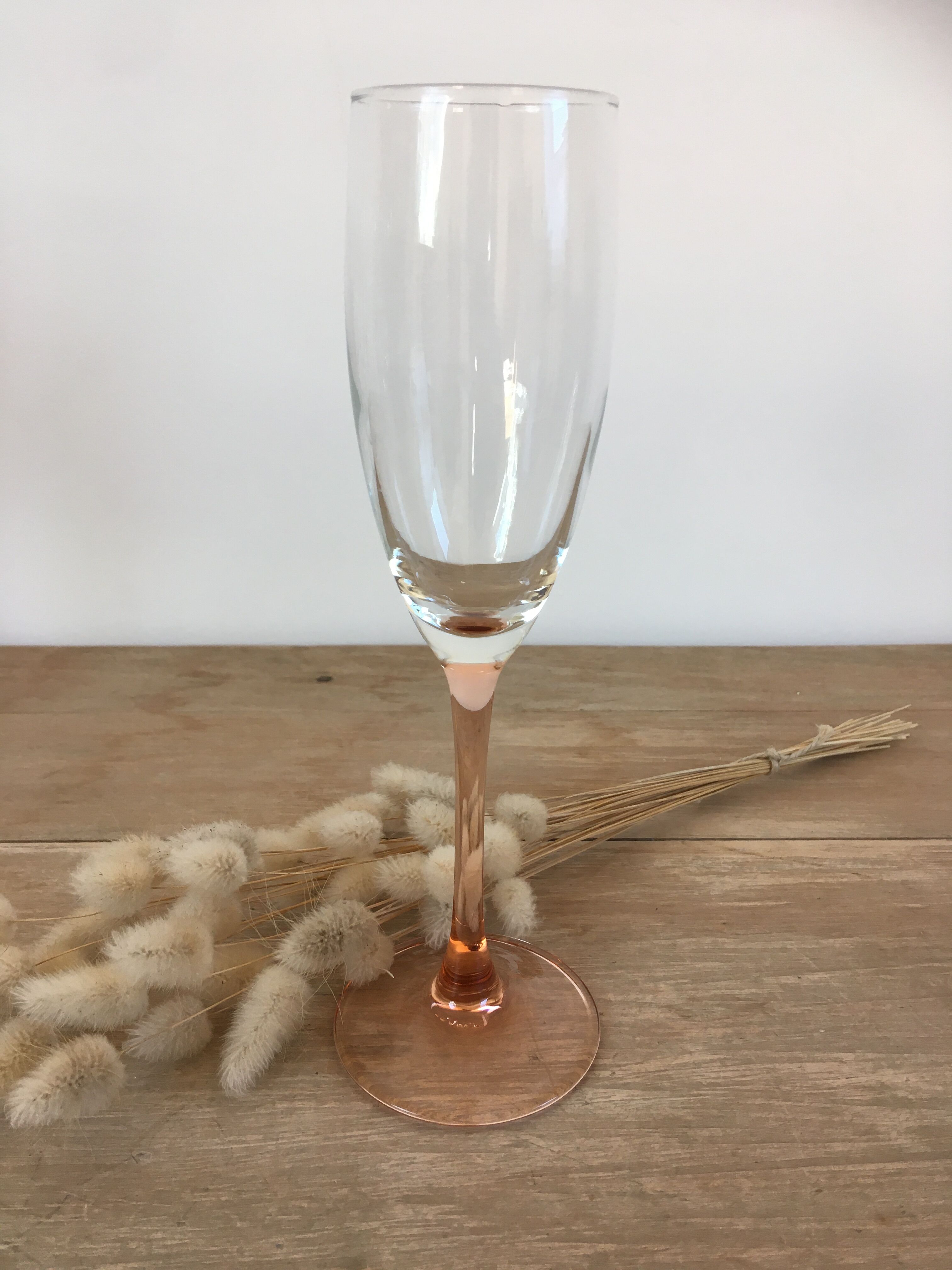 Champagne flutes Luminarc pied rose