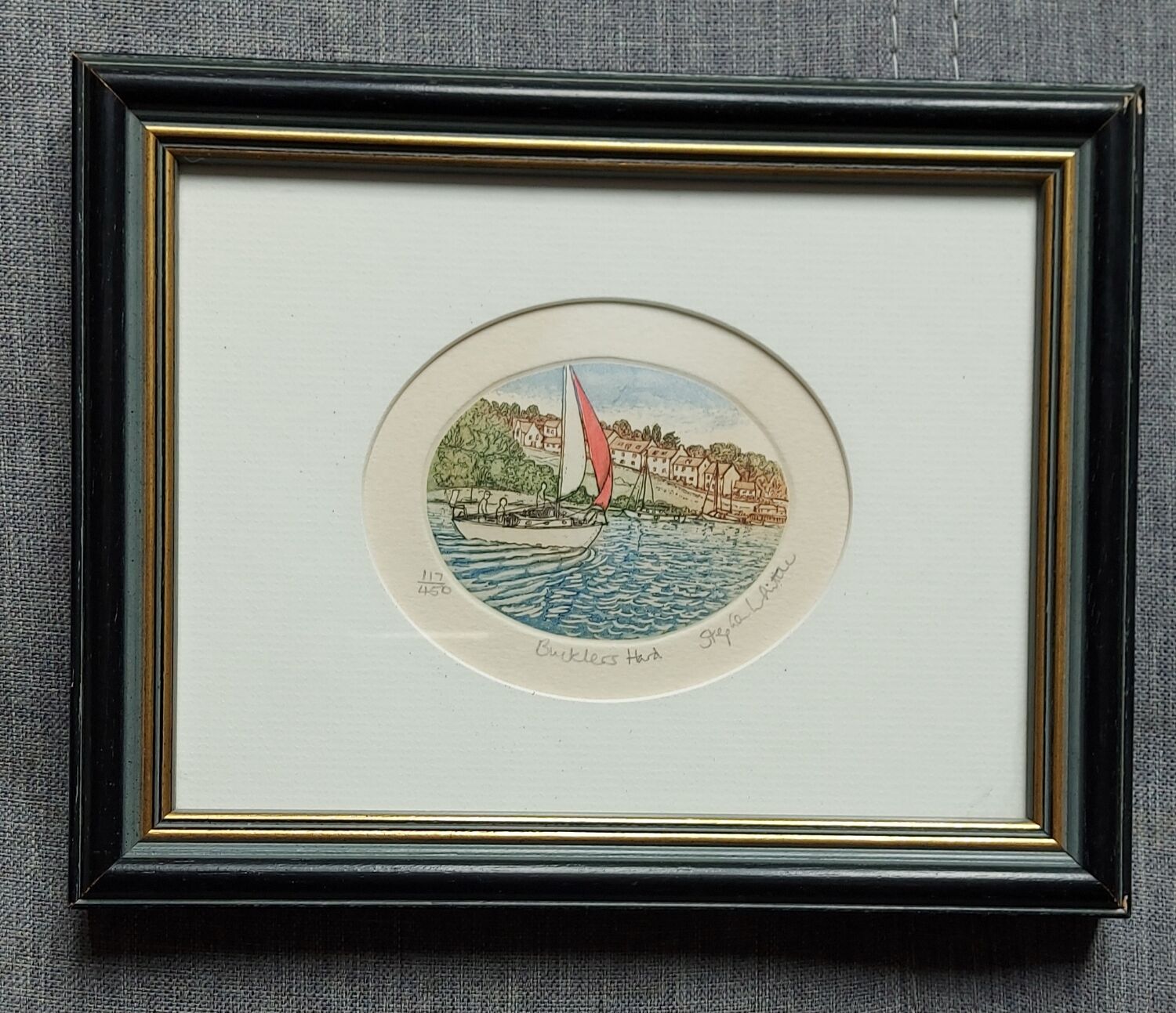 Pair of marine watercolors