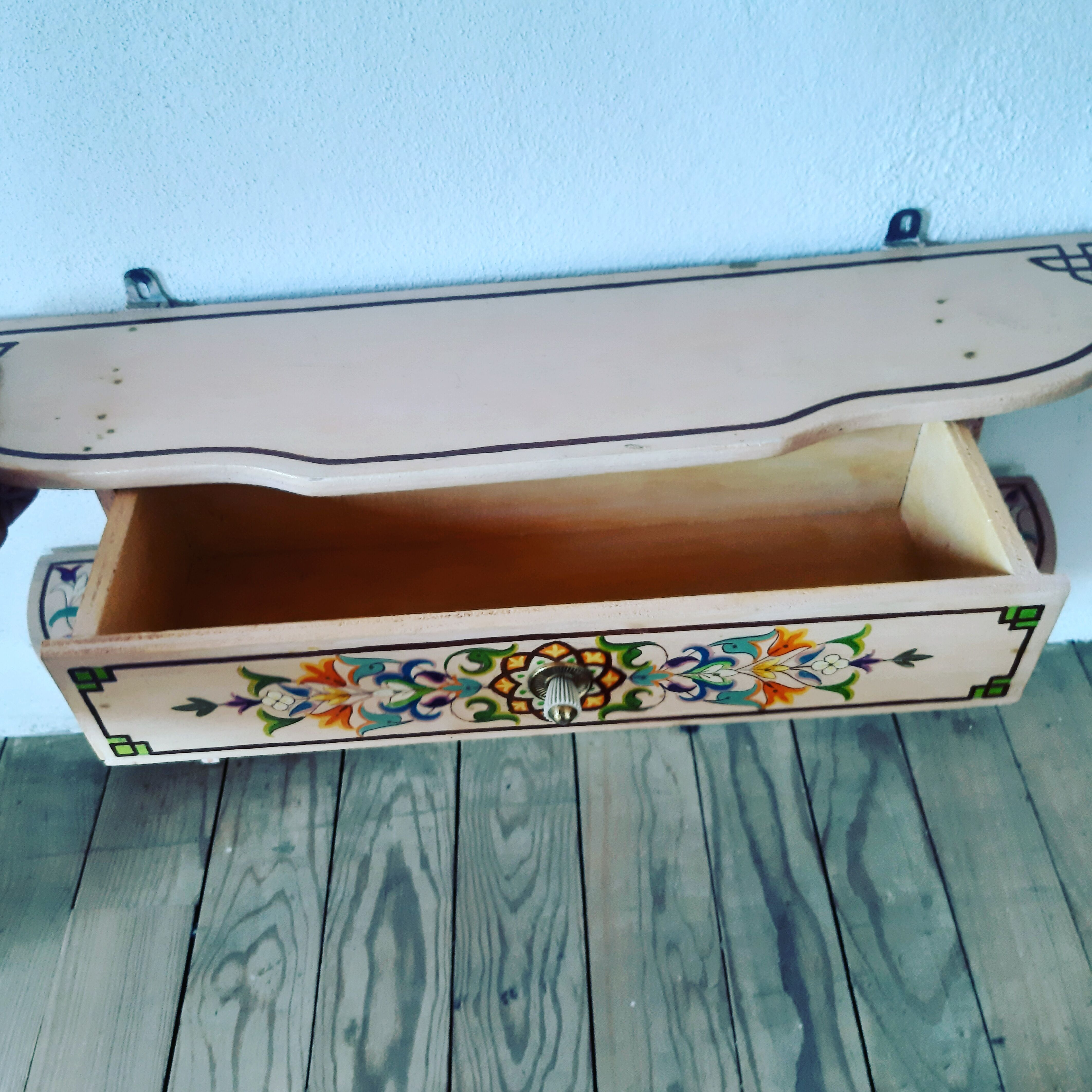 Vintage bohemian shelf