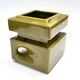 Modernist ceramics 1960s olive green