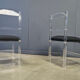 Lucite or plexi dining chairs, 1970s - set of 6