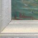 Painting "View of the Seine with tugboat" Paris signed circa 1950