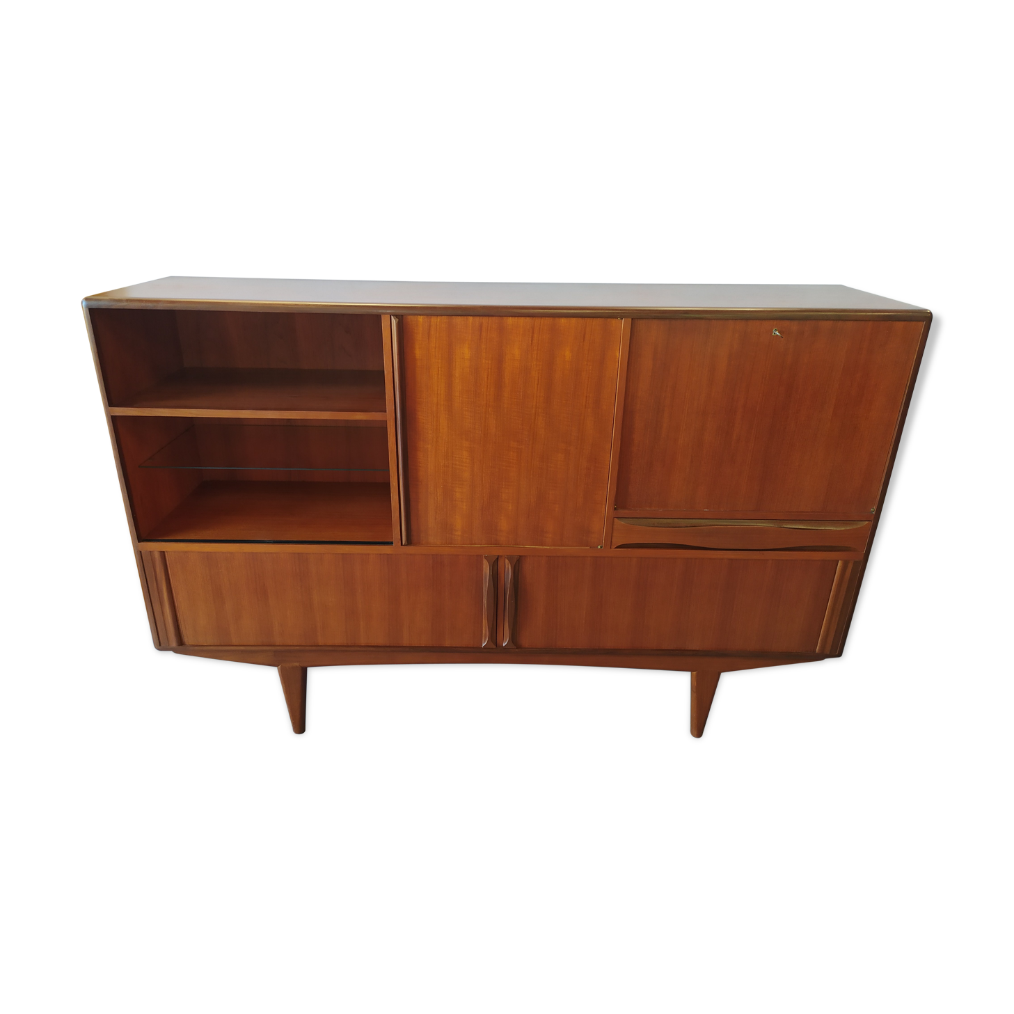Massive teak sideboard