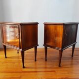 Pair of vintage Italian bedside tables from the 1950s