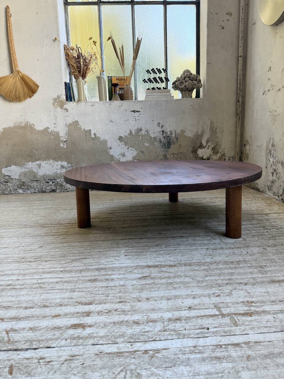 50s round tripod coffee table