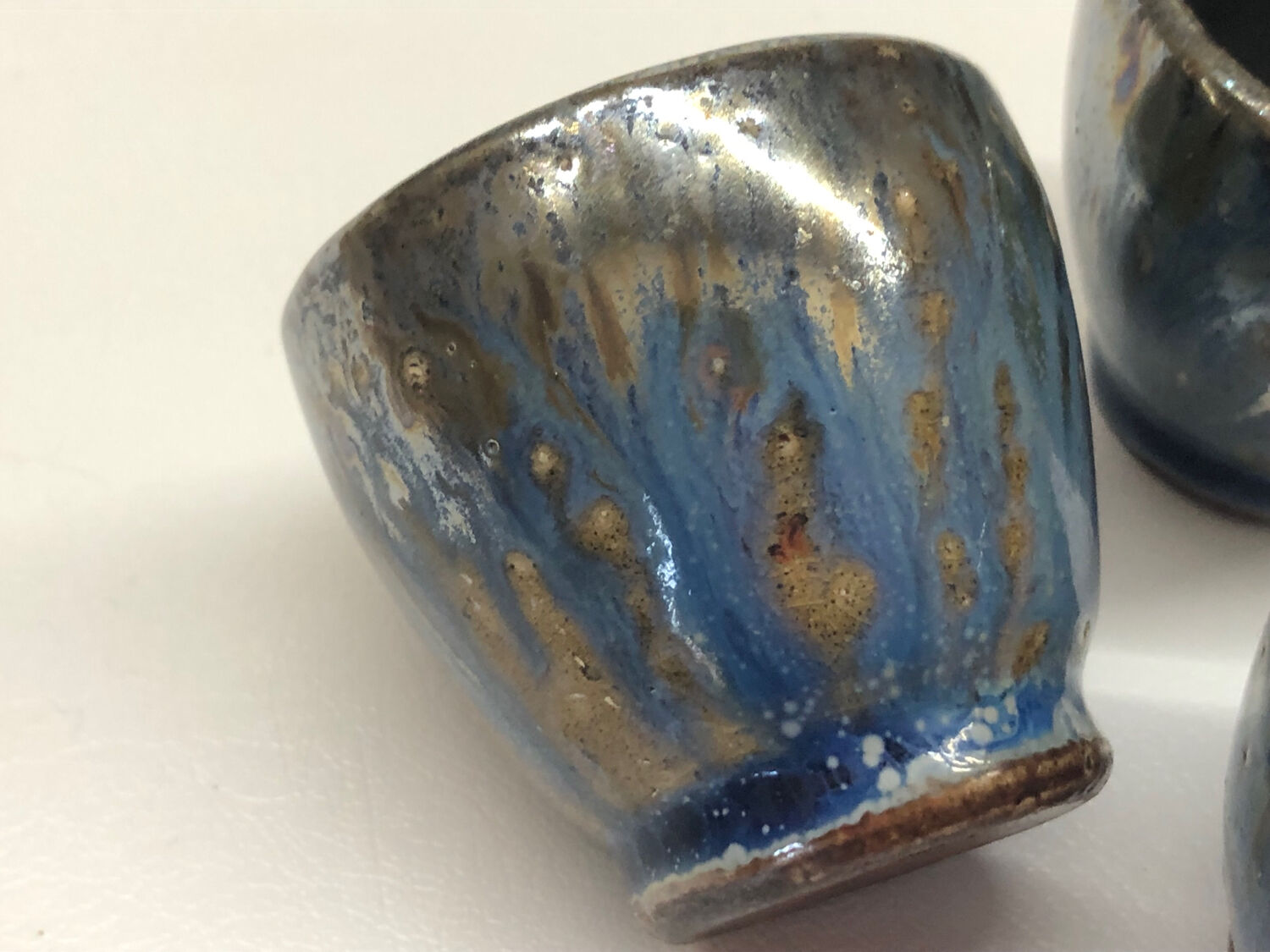 3 stoneware bowls, salted and flamed by Marcellus Aubry