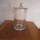 Glass candy jars