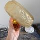 Art Deco pendant lamp in electrified golden glass when new